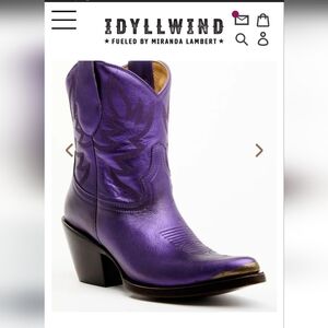 Purple Idyllwind Cowboy booties by Miranda Lambert!